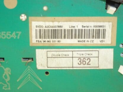 Speedometer Peugeot 207 9666133180 6103EC