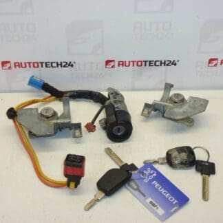 Set of locks + 2 keys Peugeot 406 4162Z7 4162Z6