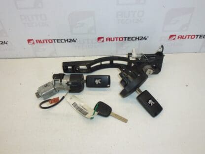 Set of locks 3 keys Peugeot 307 4162KF 4162KG