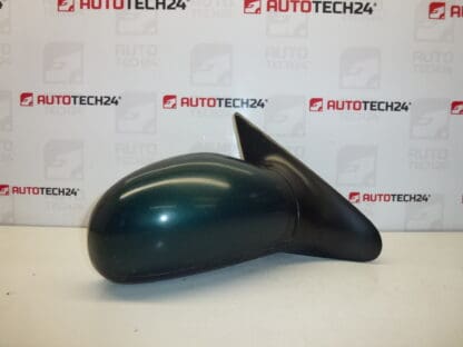 Right rearview mirror green metallic Peugeot 406 8149T1