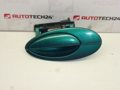 Left rear door handle Citroën C5 I and II 9631831077 9101S7 green