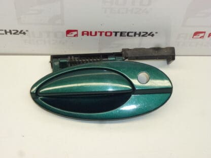 Left front door handle Citroën C5 I and II 9634766077 9634765877 green