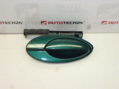 Right front door handle Citroën C5 I and II 9634765977 9634765777 green