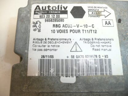 Airbag unit Peugeot 206 9658285080 6545GP