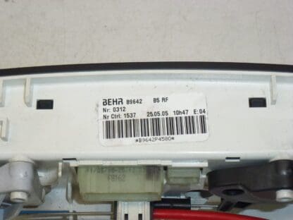 Air conditioning control Behr B5RF Citroën C4 B9642 6451VK