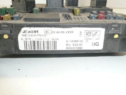 ECU Siemens BSI E03-00 Peugeot 9652474880 S118085120