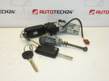 Switch box, door lock and two keys Citroën Peugeot 4162EQ 4162EA