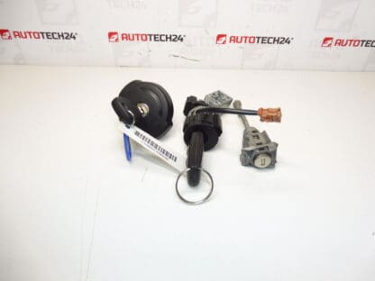 Set of locks and 2 keys Citroën Peugeot 1606423680 4162KF